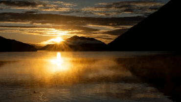 Puesta del sol en Ushuaia